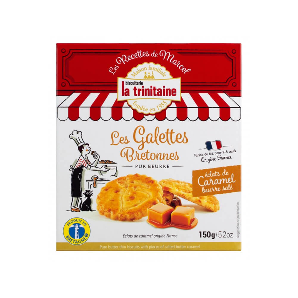 La Trinitaine Pure Butter Thins With Salted Caramel 150g